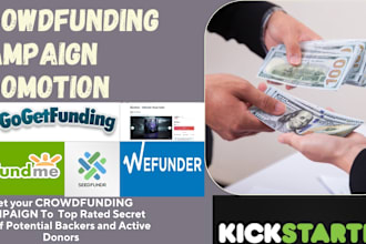 crowdfunding campaign promotion kickstarter campaign fundraising promotion
