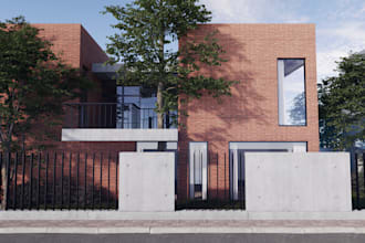 create 3d render exterior