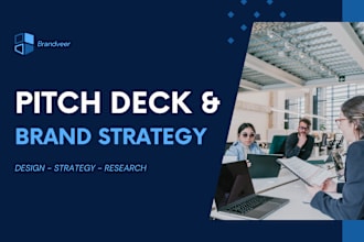 research and design winning brand strategy or investor pitch deck