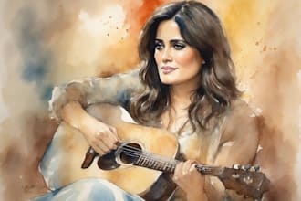 paint a watercolor portrait of your photo