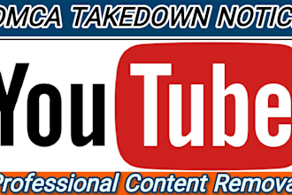 remove illegal pirated infringing content and copyright from youtube under dmca