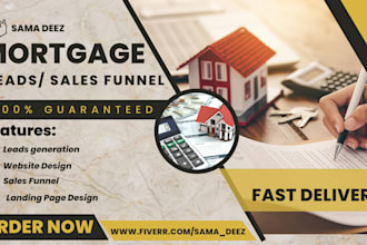 mortgage website, mortgage calculator mortgage sales funnel