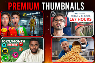design amazing clickbait youtube thumbnail miniature in 2 hours