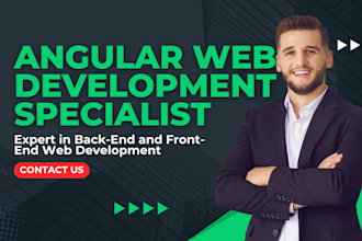 develop an angular website and web application