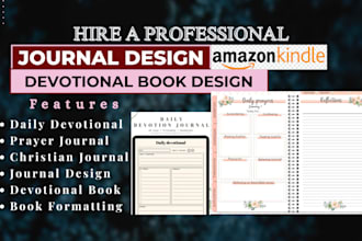 design and format prayer book journal, amazon kdp christian ebook daily devotion