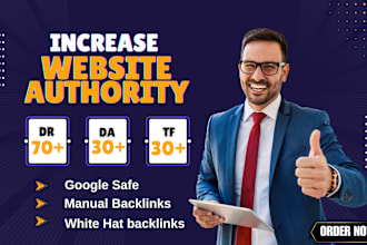 increase ahref domain rating DR or tf and free moz da 30