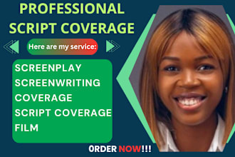 write quality script coverage screenplay feedback proofread note for TV and film