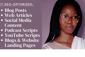 write your SEO christian web articles, blog posts, podcasts, youtube scripts