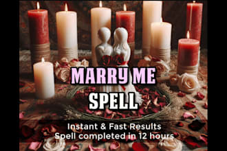 cast a powerful marry me spell on them, marriage spell, propose to me spell