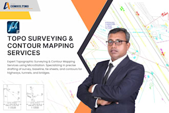 draft topo survey and contour mapping with microstation