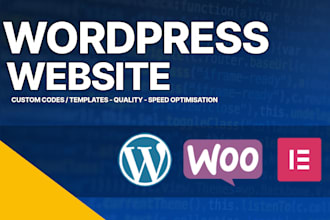 develop you a clean and modern business wordpress website