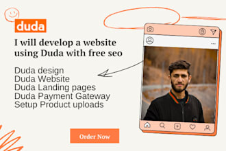 develop a website using duda website builder with free seo