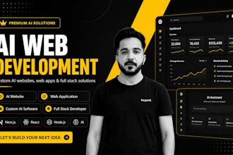 build ai website web application custom ai software as full stack developer