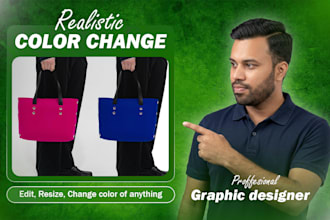 do colour change of anything, recolour of any product quickly in photoshop