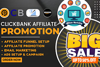 do clickbank affiliate promotion, amazon marketing, website promotion or shopify