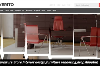 design furniture store and dropshipping website