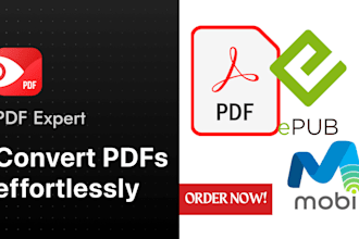 do ebook conversion, convert PDF to epub, mobi, kdp paperback, ebook formatting