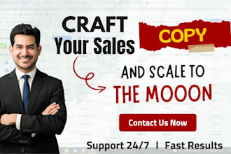craft your copywriting prouct page, landing page, sales copy that convert x3