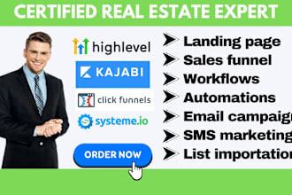build converting sales funnel in landingi gohighlevel thrivecart wishpond expert