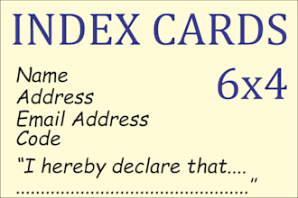 do custom handwritten index cards prompts