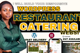 wordpress restaurant website ,online ordering, catering website takeout redesign