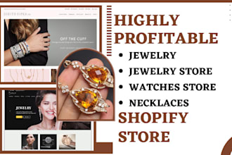 build jewelry shopify store jewelry website gold ring jewelry dropshipping store