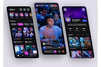 develop music streaming app, live tv app, video streaming app, conference app