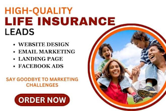 generate life insurance leads medicare insurance health auto insurance website