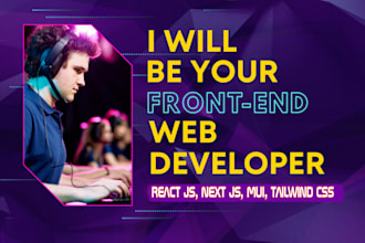 do frontend web development with react js next js typescript