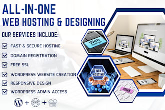 provide web hosting with free wordpress website setup