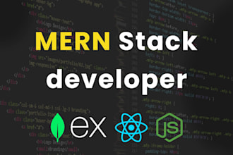 develop a mern stack website with nodejs react mongodb and express
