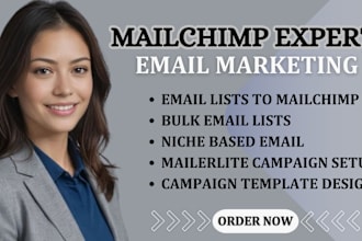 import 50k email lists to mailchimp mailwizz mailerlite campaign template design
