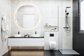 do 3d bathroom interior design and 3d renders