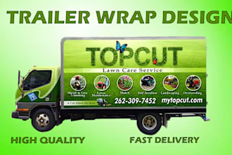 create professional trailer wrap design, van wrap design