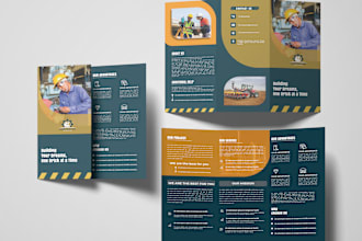 one pager, bifold, trifold marketing brochure