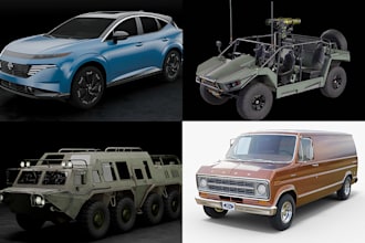 rc realistic vehicle car model military tanks submarine truck design 3d printing
