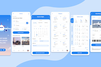 create modern UI designs for mobile and web
