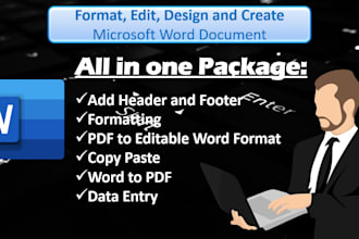 create, edit and format word documents for you