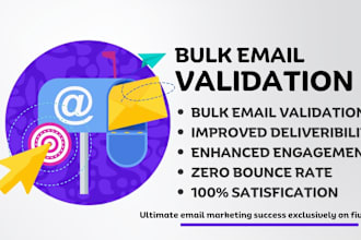 do bulk email list cleanup, valid lead generation for email campaign