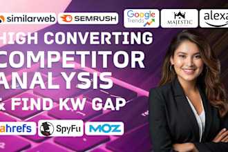 do SEO competitors analysis find kw gap via similarweb spyfu alexa majestic moz