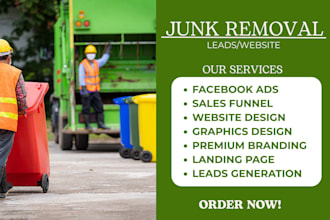 do junk removal leads junk removal website cleaning leads hauling junk removal