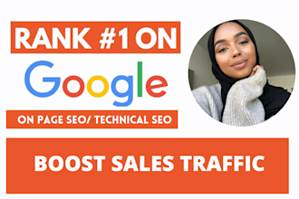 optimize ecommerce website onpage technical SEO service wordpress shopify wix