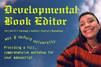 be your developmental book editor for your novel