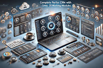 provide latest perfex CRM with saas and 50 working modules