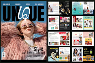 do magazine design, catalog, booklet, newsletter, catalogue, magazine layout