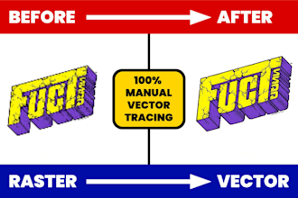 do vector tracing, adobe illustrator work ai, pdf, svg, eps