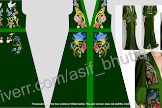 do embroidery digitizing dst pes pxf files in few hours
