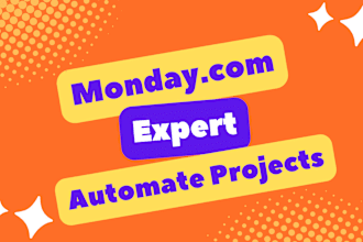 b certified VA, monday com expert, setup, automation, CRM and project management