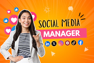 be your social media manager, content creator and growth expert