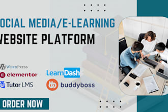 build online course content, elearning website, coaching on thinkific, tutor lms